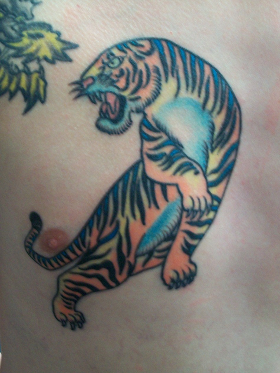 Larry's Tiger Tattoo